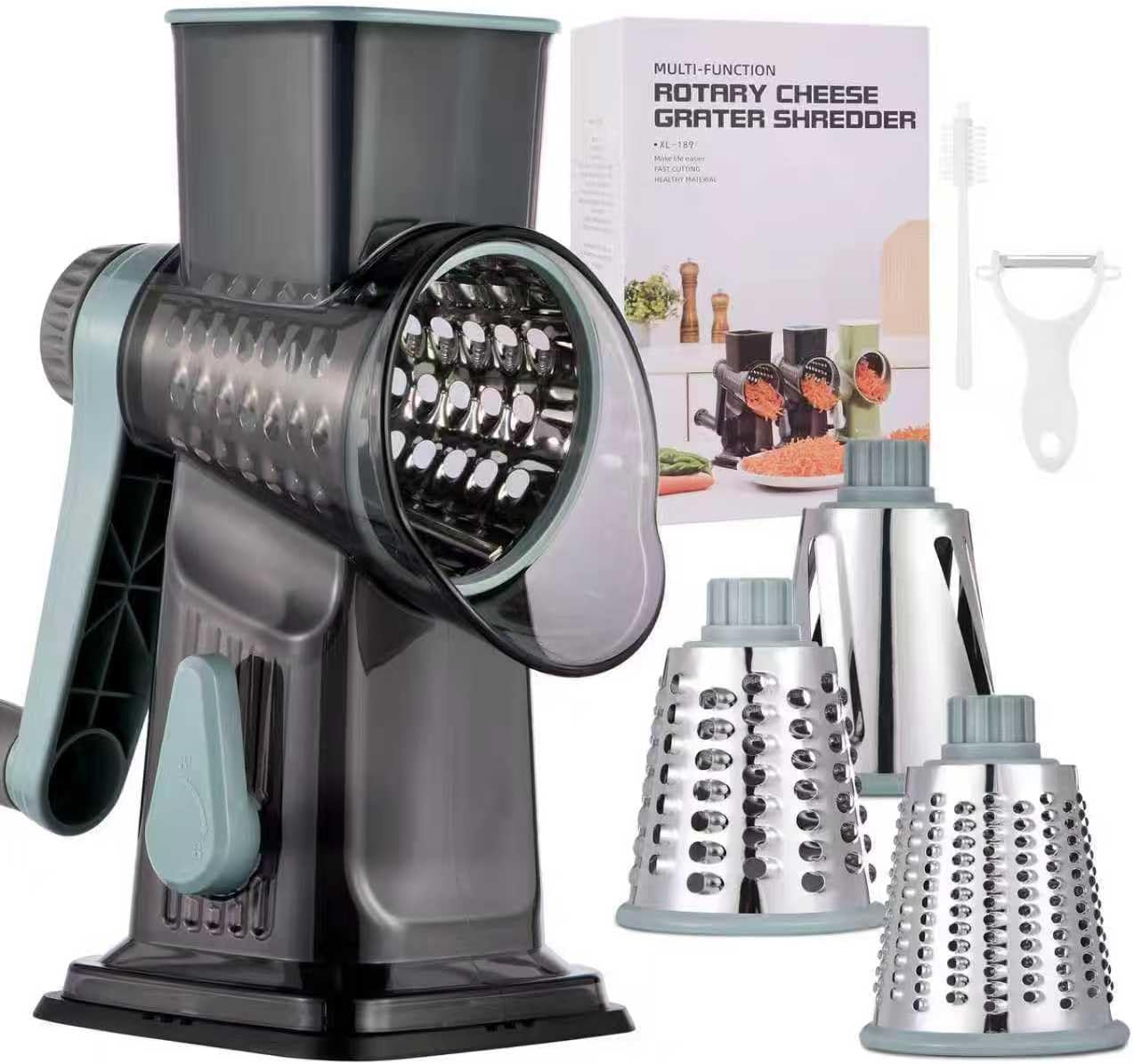The Rotary Cheese Grater Handle Kitchen — WeirdThingsToBuy weird find