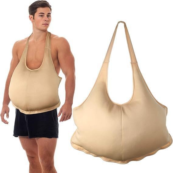 The Santa Belly Costume Accessory Beige — WeirdThingsToBuy weird find