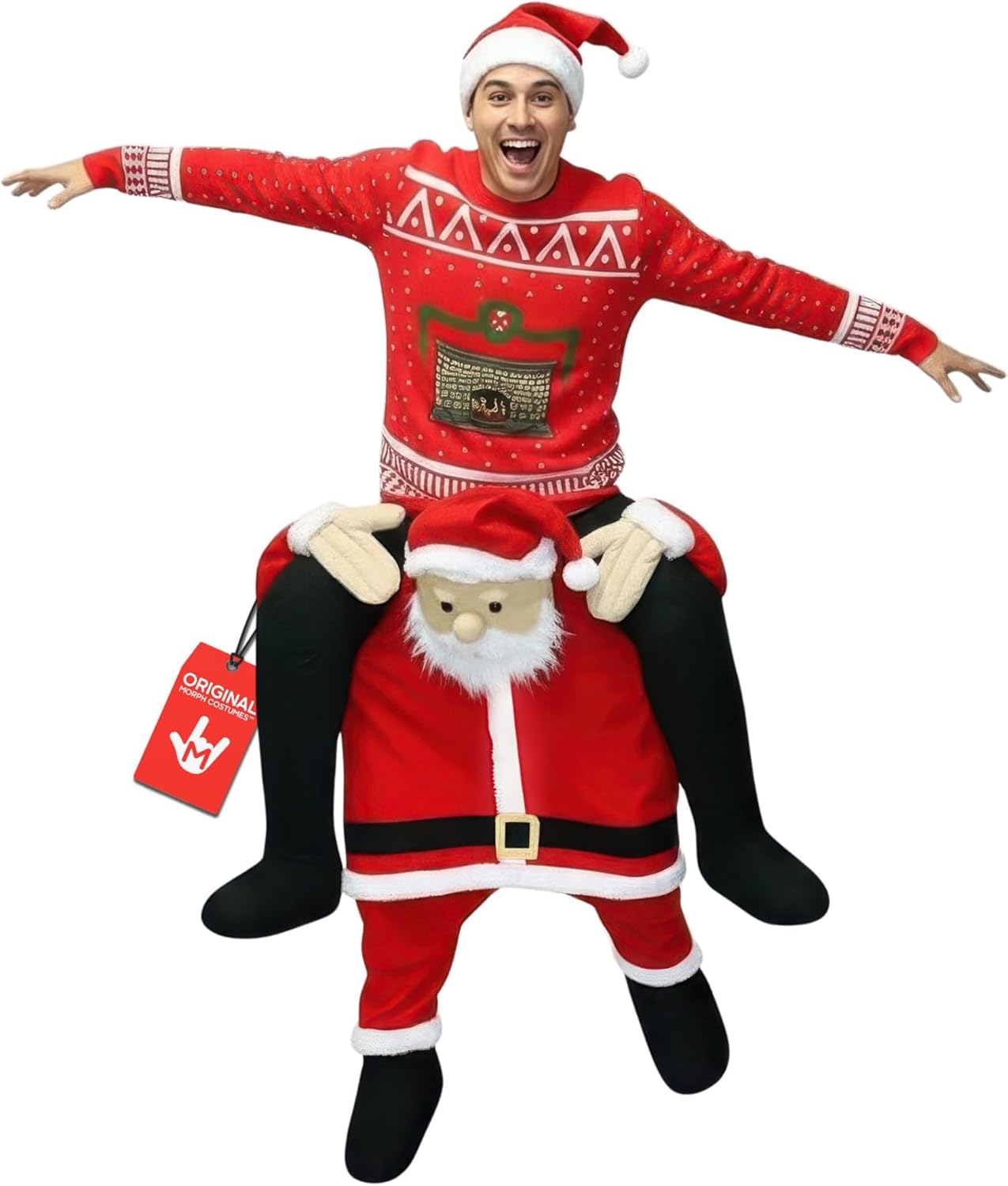 The Santa Piggyback Costume Christmas Costumes — WeirdThingsToBuy weird find