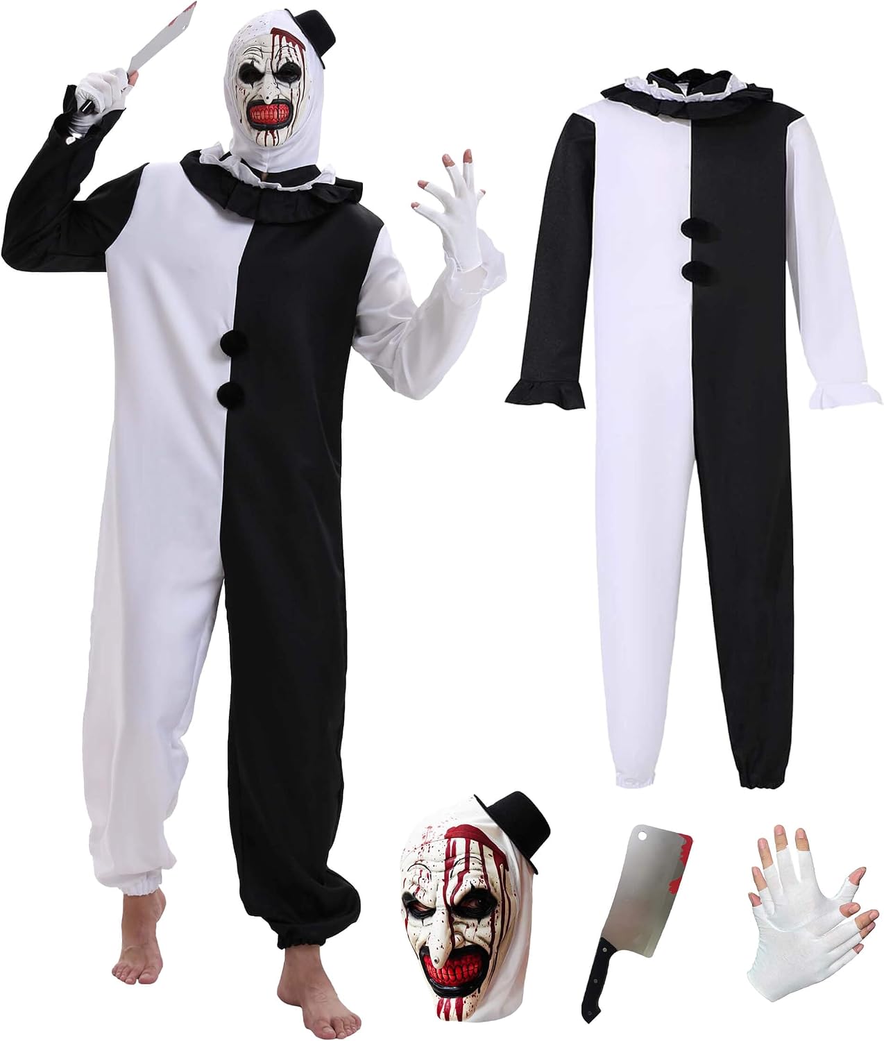 The Scary Clown Halloween Costume Set — WeirdThingsToBuy weird find