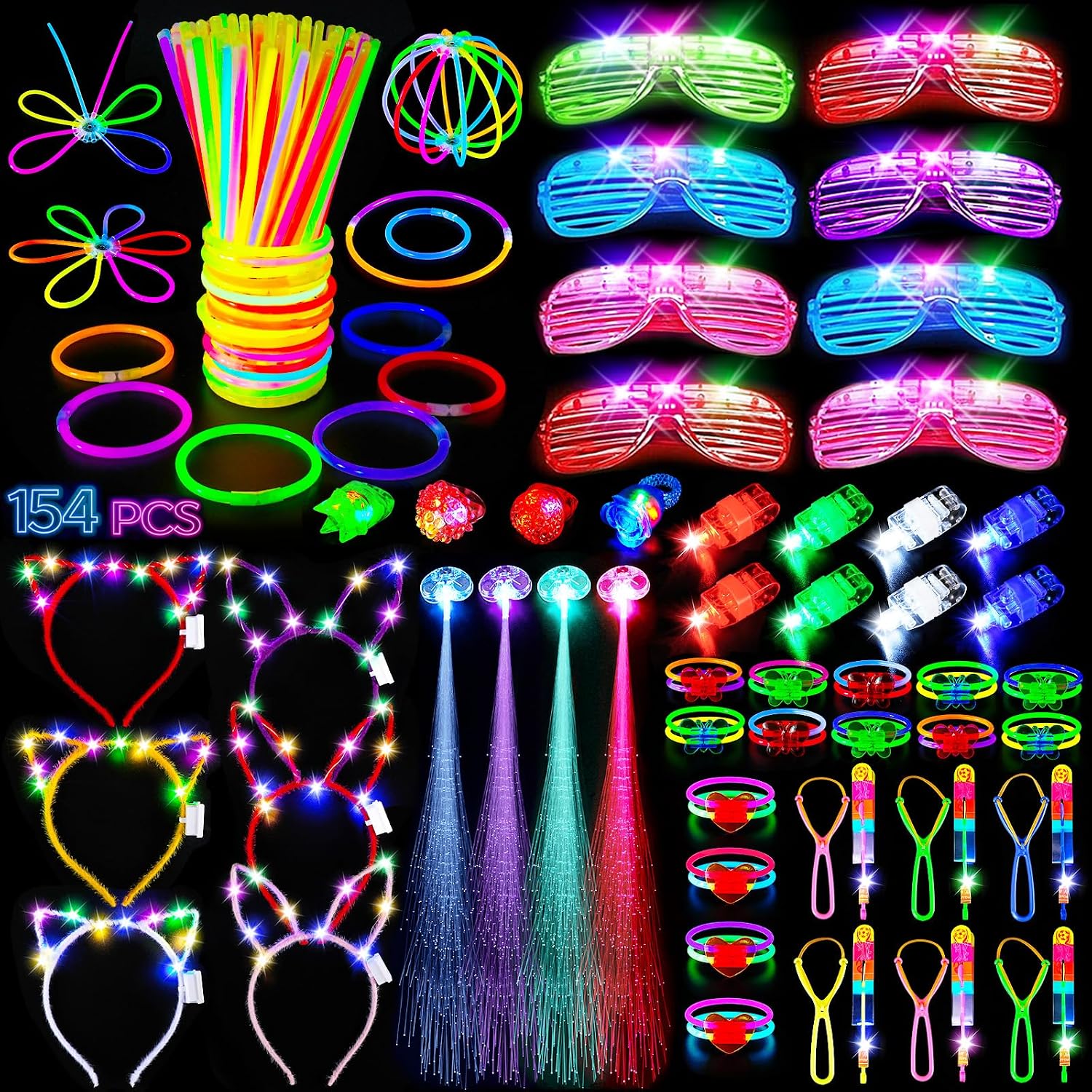 The Shqdd 154pcs Glow in The — WeirdThingsToBuy weird find