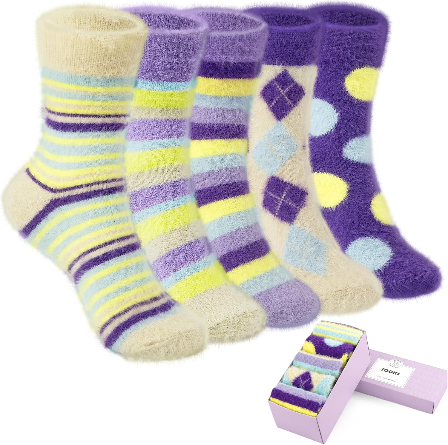The Sisosock 5 Pairs Fuzzy Soft — WeirdThingsToBuy weird find