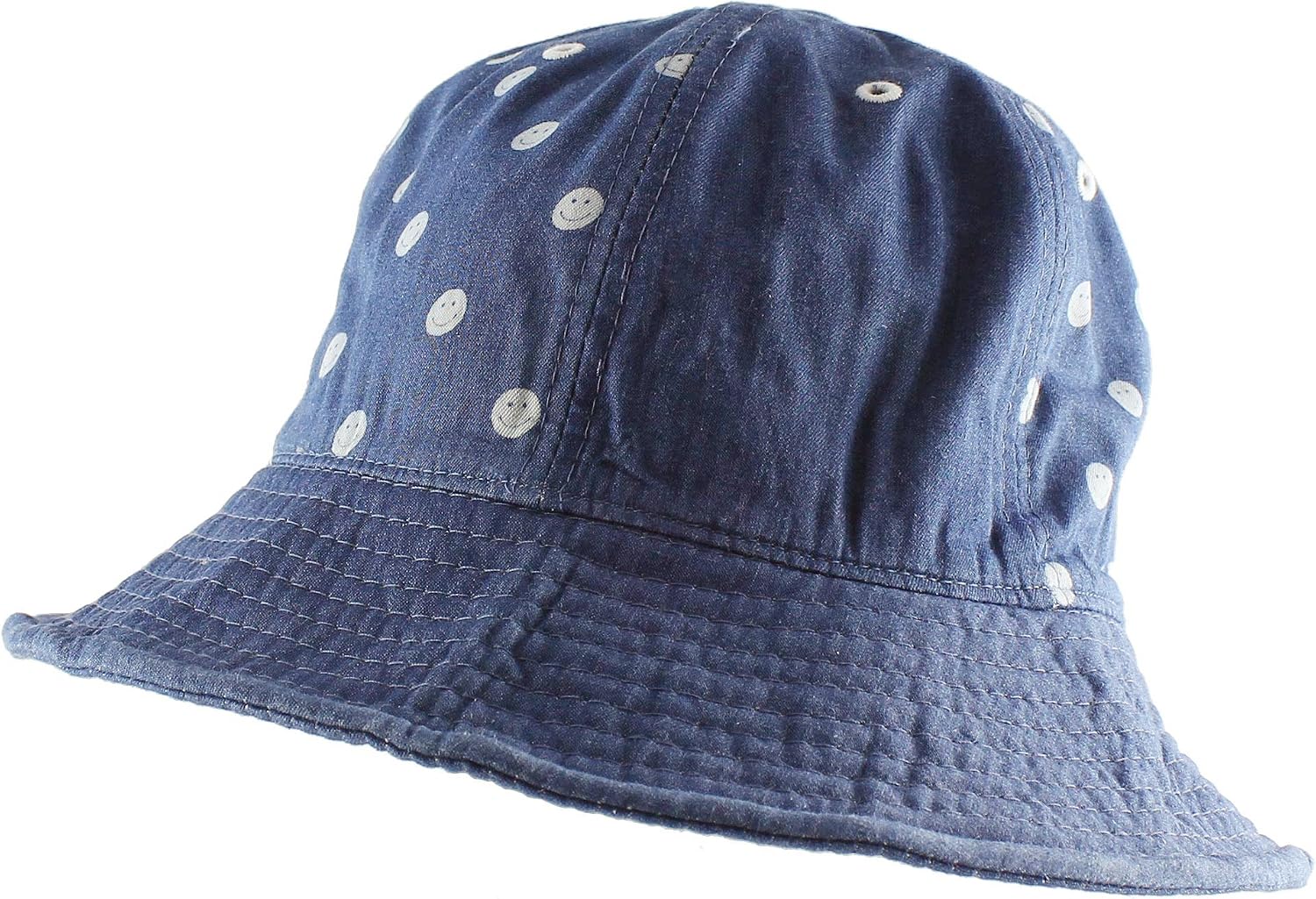 The Small Smiley Denim Bucket Boonie — WeirdThingsToBuy weird find