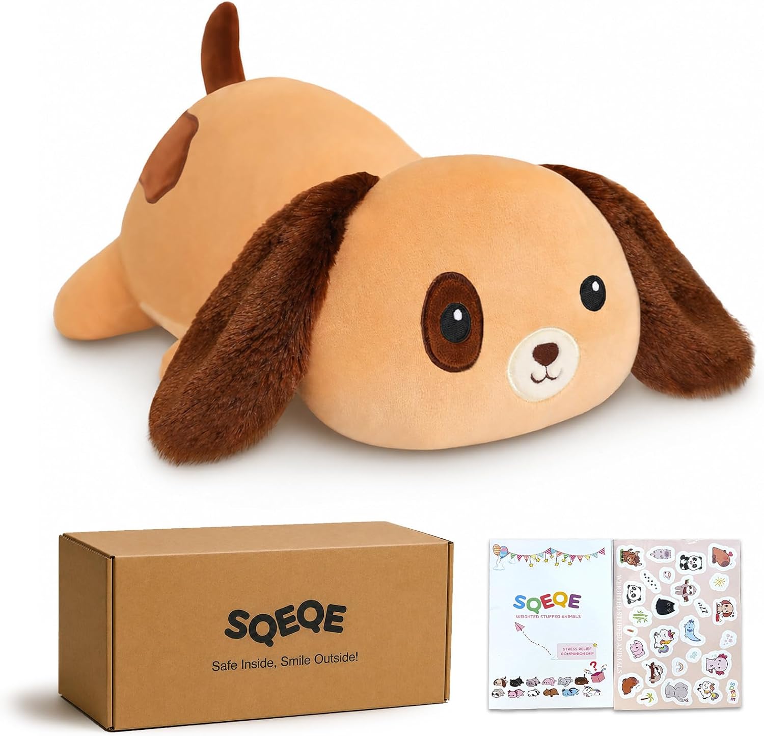 The Sqeqe Weighted Dog Plush Weighted — WeirdThingsToBuy weird find