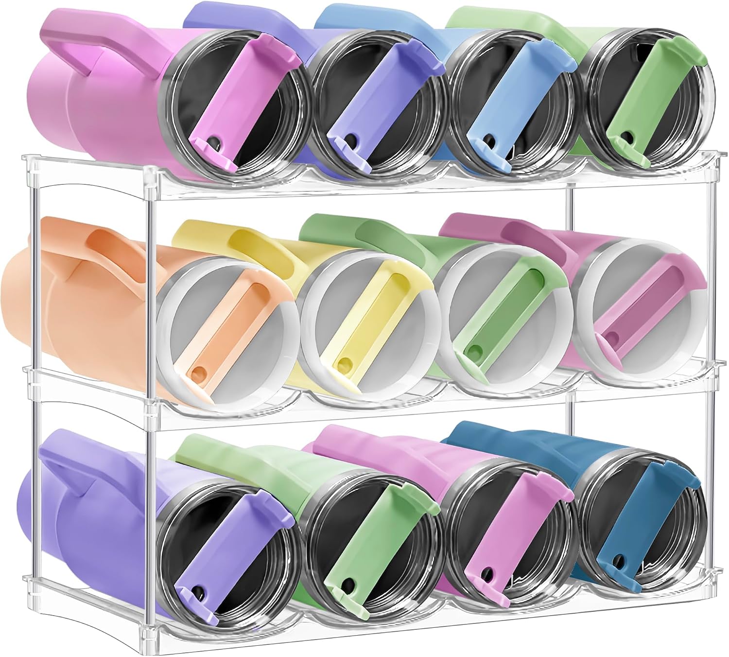 The Stackable Water Bottle Organizer Cabinet — WeirdThingsToBuy weird find