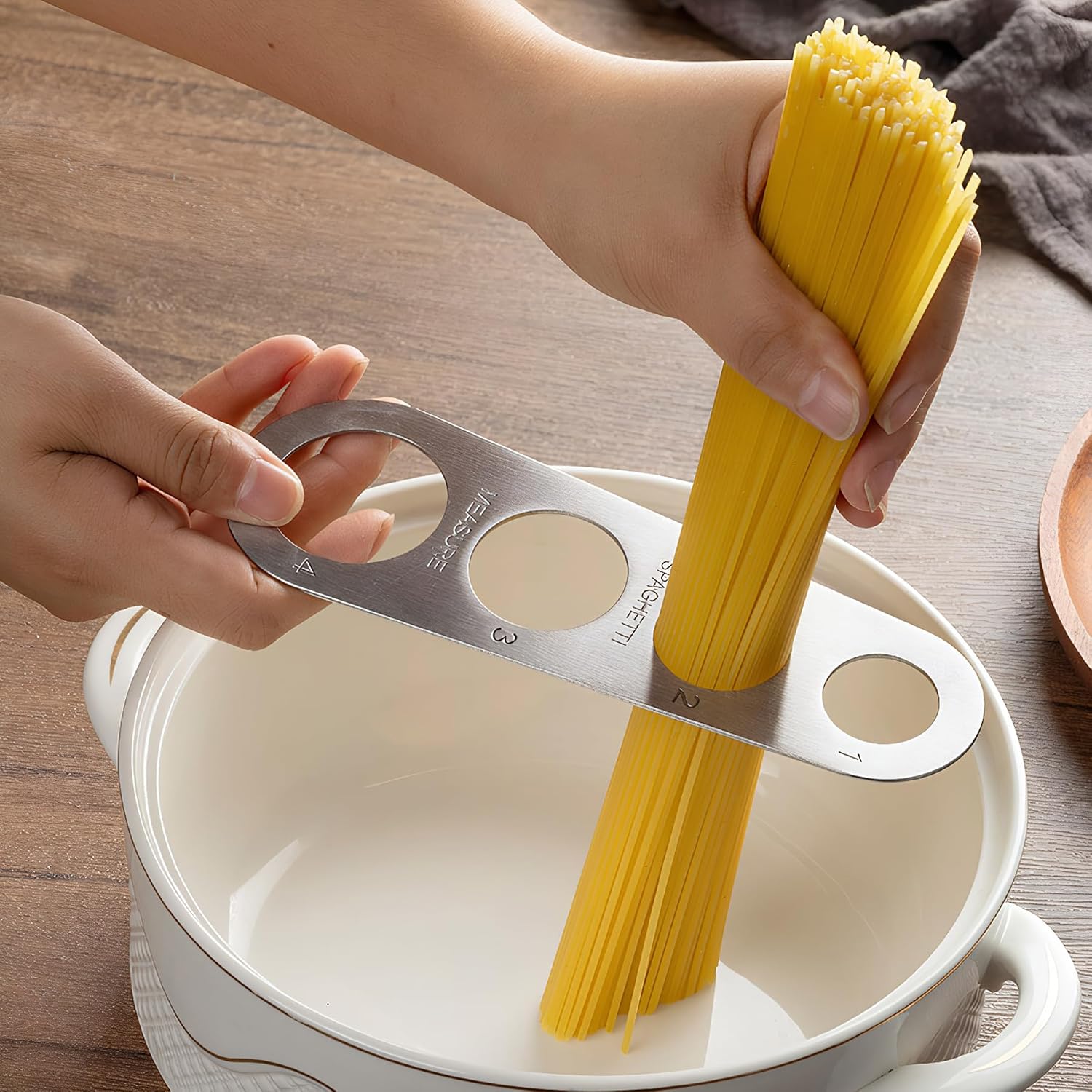 The Stainless Steel Spaghetti Measurer 4 — WeirdThingsToBuy weird find