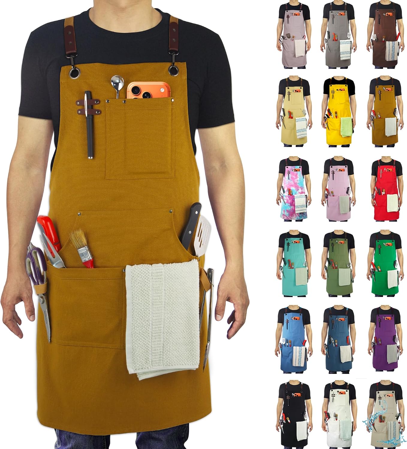 The Stenffy Kitchen Apron Work Apron — WeirdThingsToBuy weird find