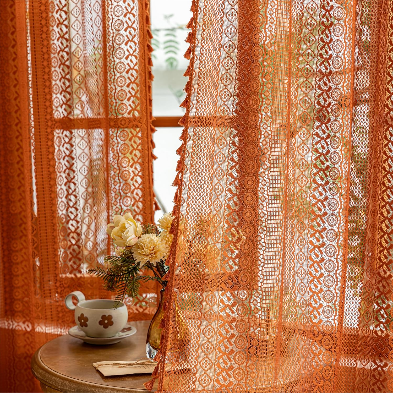 The Sutuo Home Terracotta Boho Lace — WeirdThingsToBuy weird find