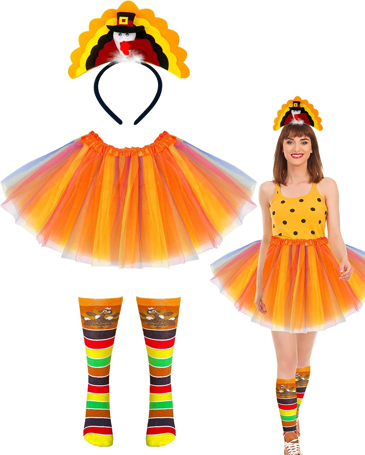 The Thanksgiving Costume Accessories Set Women — WeirdThingsToBuy weird find