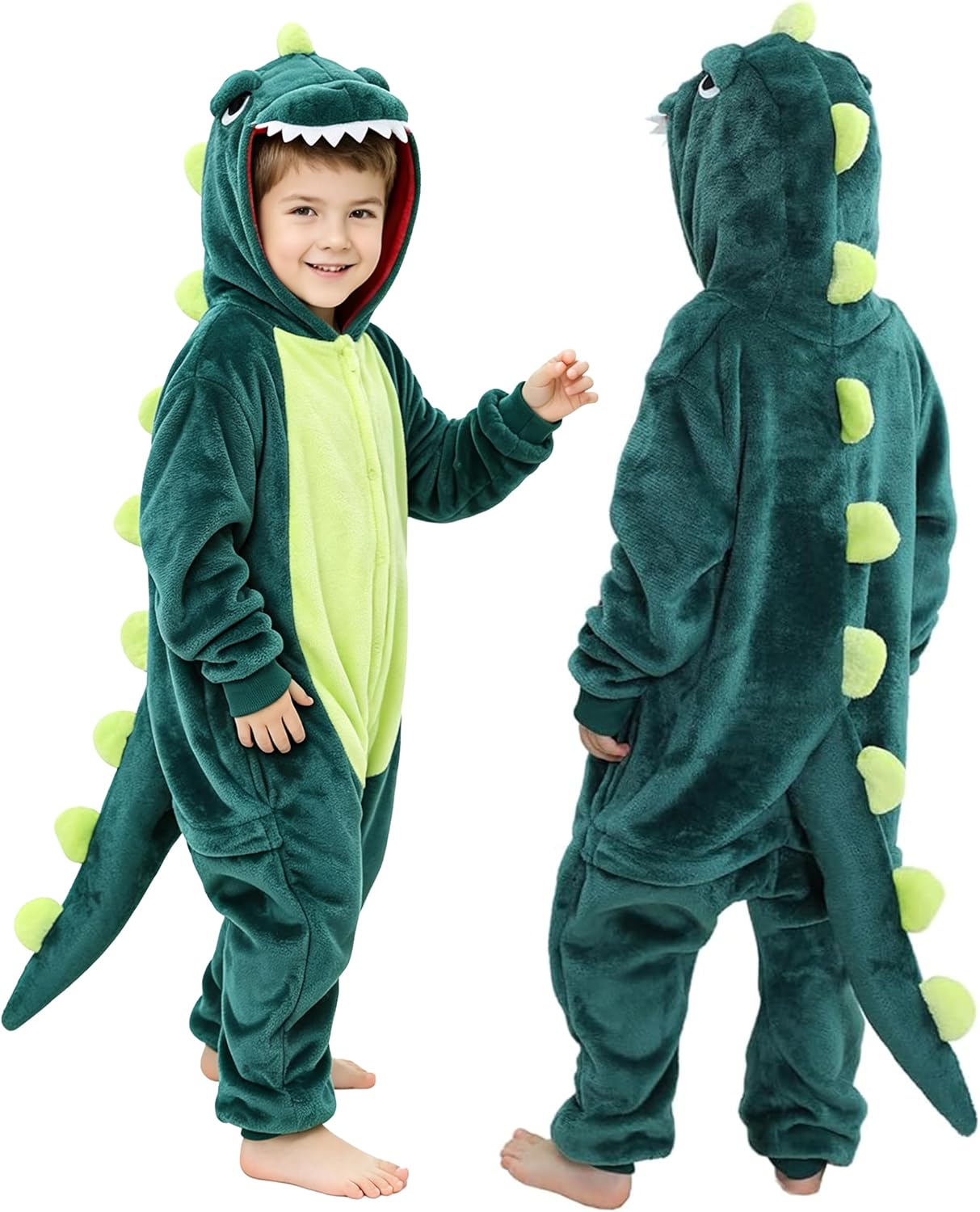 The Toddler Dinosaur Costume Kids Green — WeirdThingsToBuy weird find