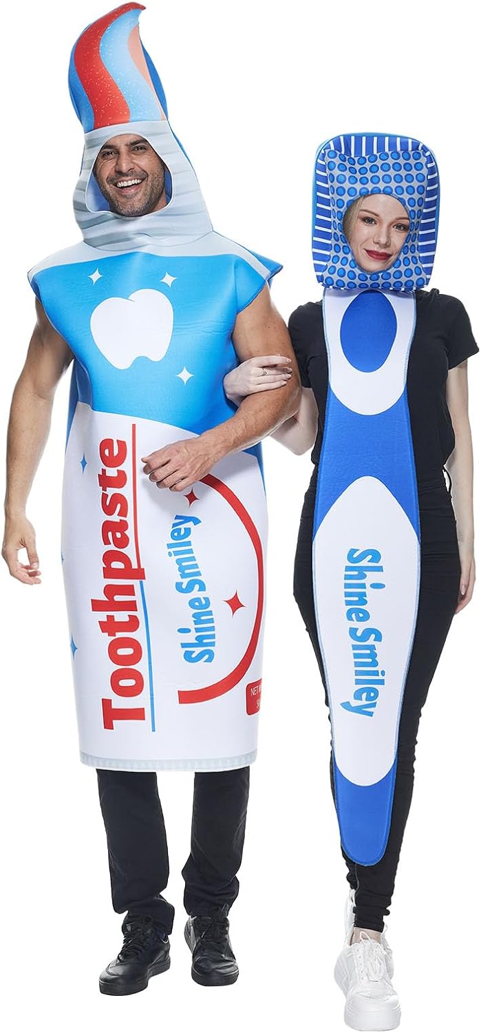 The Toothbrush & Toothpaste Costume Halloween — WeirdThingsToBuy weird find