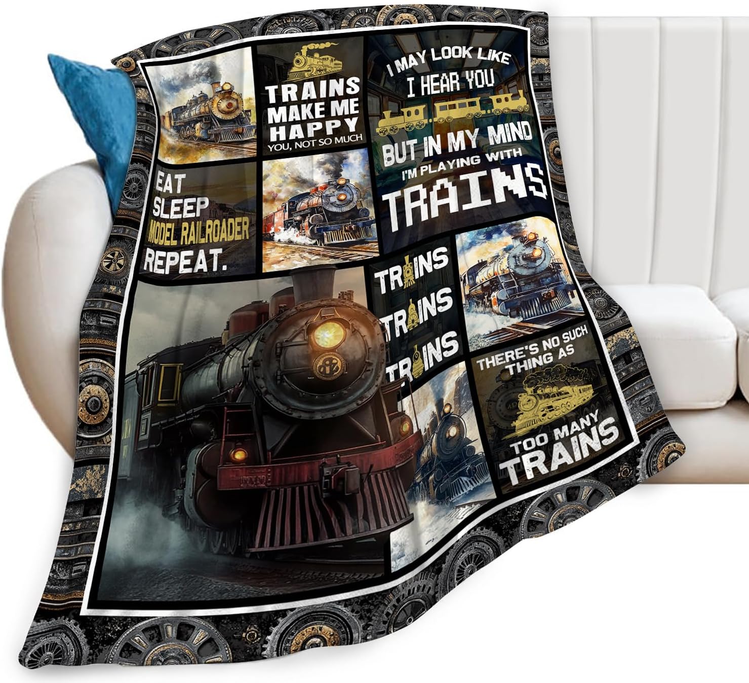 The Train Blanket Train Throw Blankets — WeirdThingsToBuy weird find