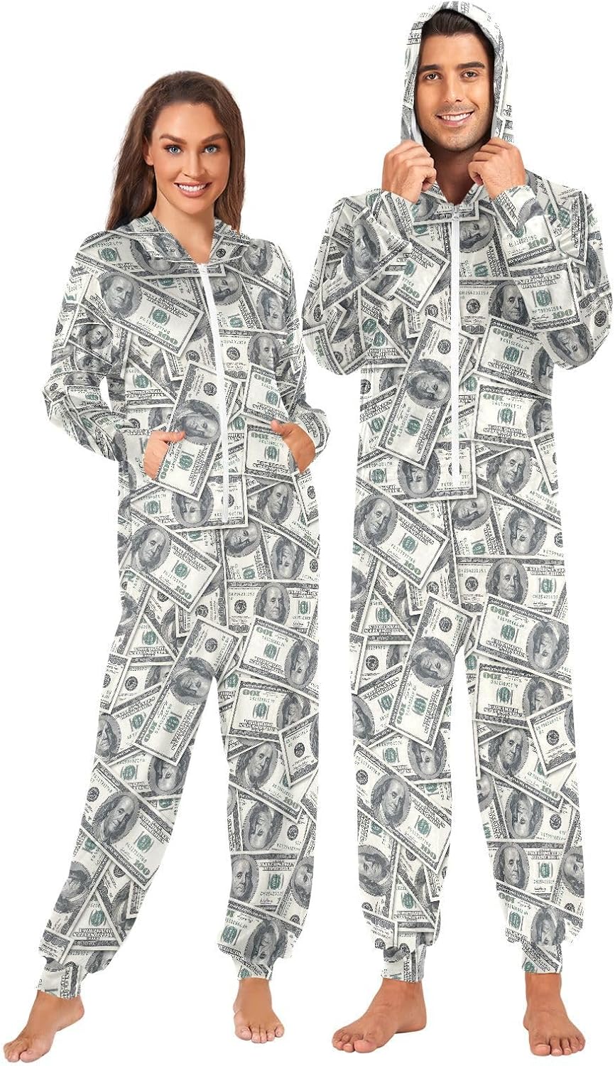 The Unisex Adult Onesie Hooded Pajamas — WeirdThingsToBuy weird find