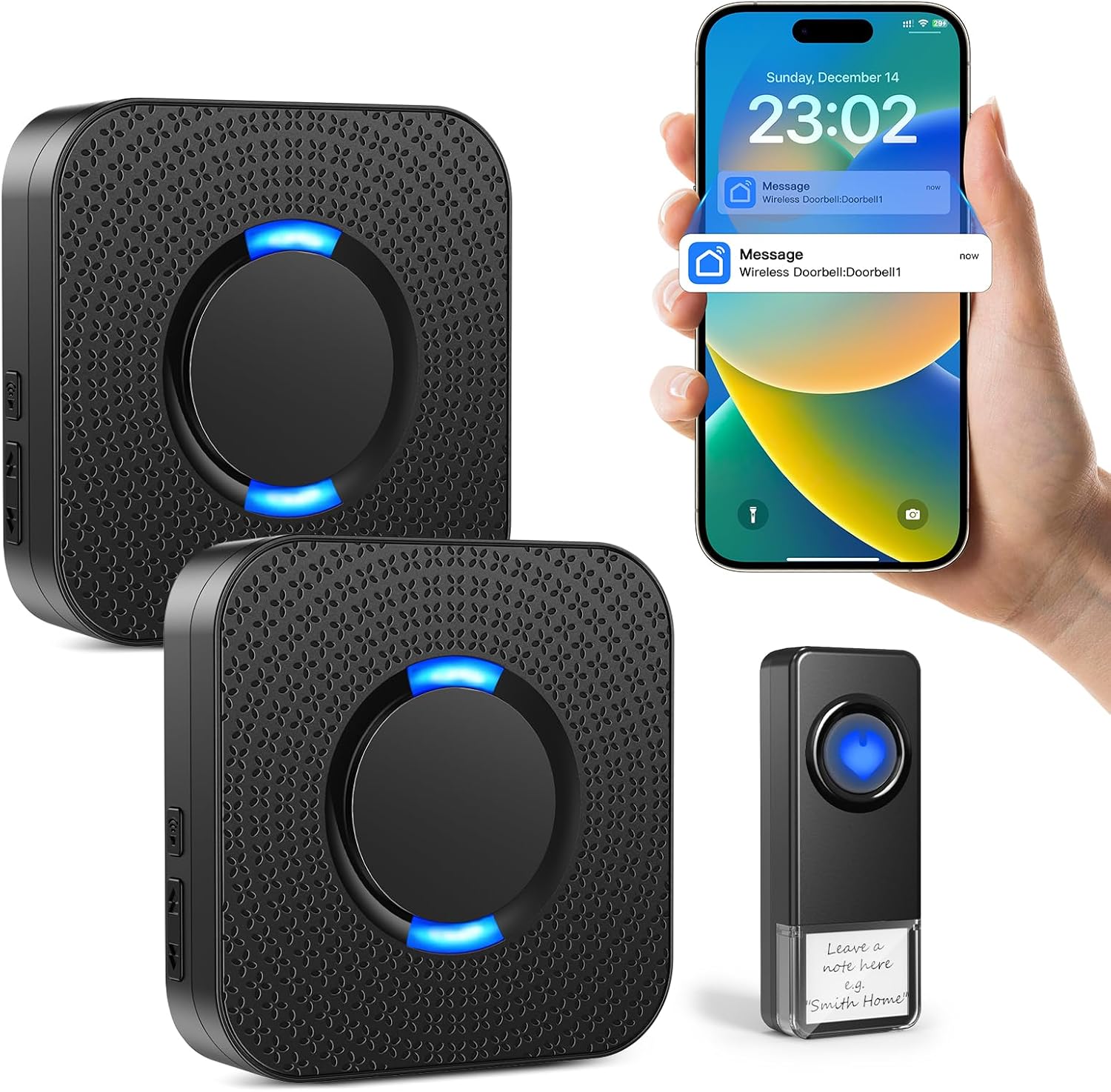 The Wireless Doorbell 2 Receivers Wifi — WeirdThingsToBuy weird find