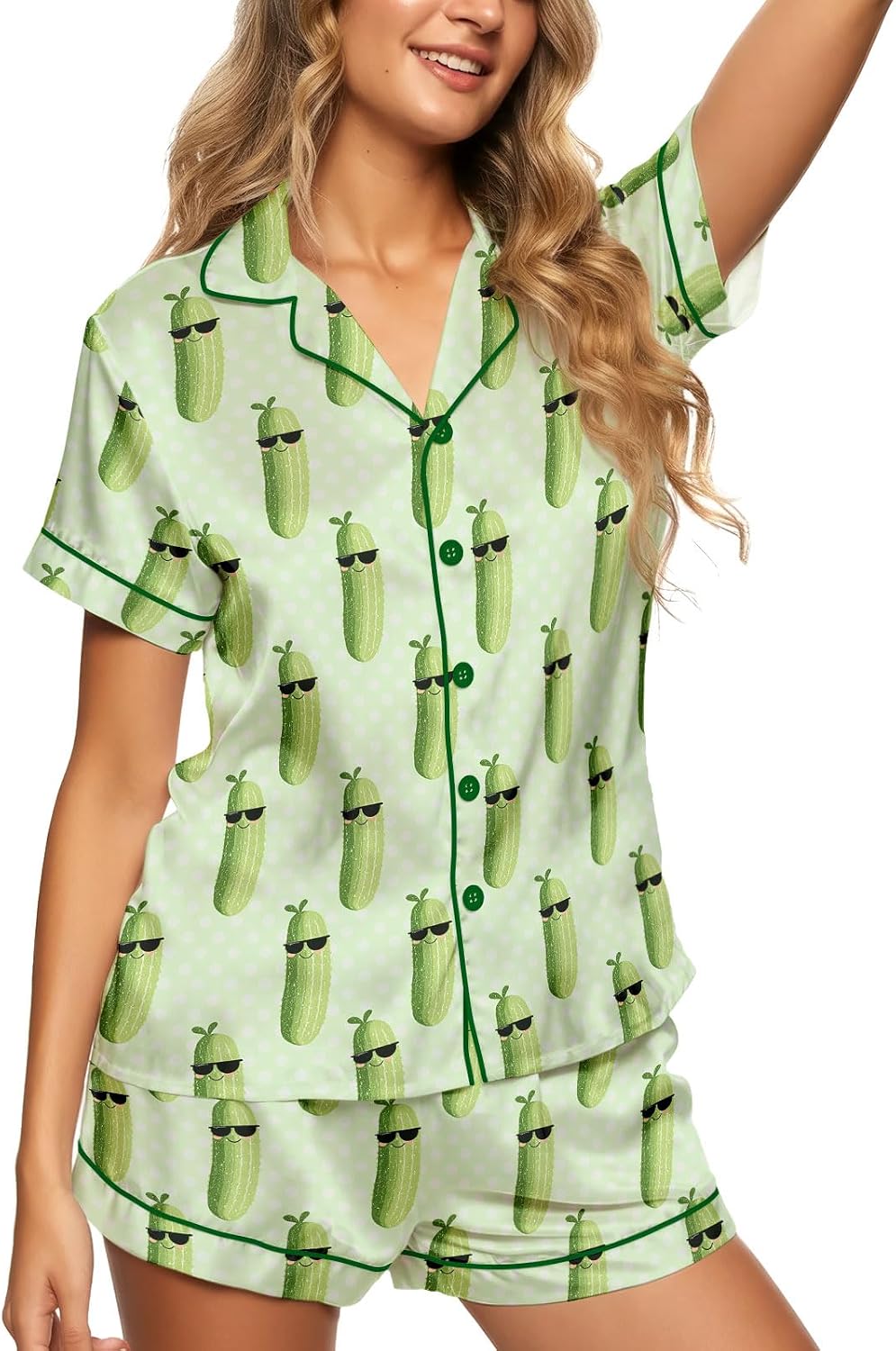 The Women's Short Satin Pajama Cute — WeirdThingsToBuy weird find