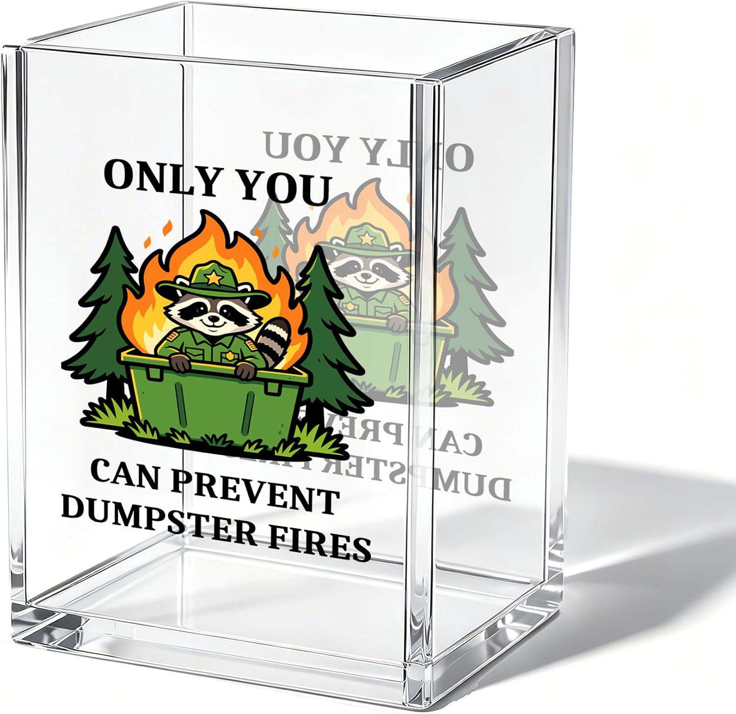 The Yebfc Funny Raccoon Office Acrylic — WeirdThingsToBuy weird find
