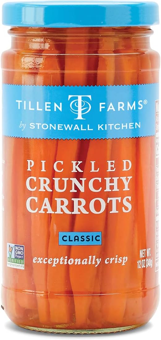 Tillen Farms Pickled Crunchy Carrots Energy — WeirdThingsToBuy weird find