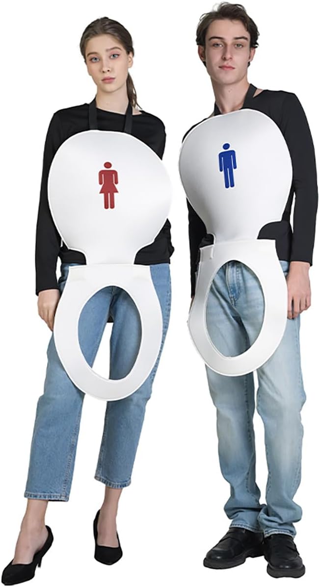 Toilet Costume Adult Funny Couples Situation — WeirdThingsToBuy weird find