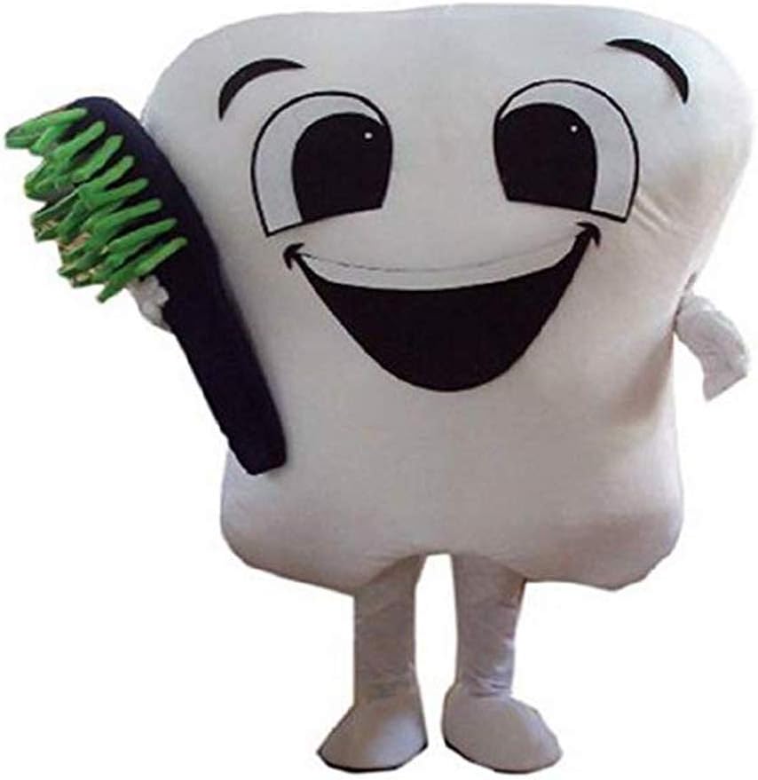 Tooth Toothbrush Mascot Costume Adult Energy — WeirdThingsToBuy weird find