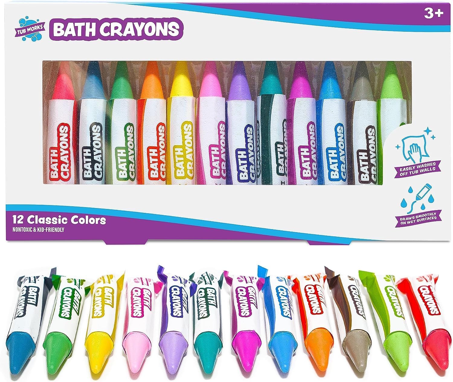 Tub Works Smooth Bath Crayons — WeirdThingsToBuy weird find