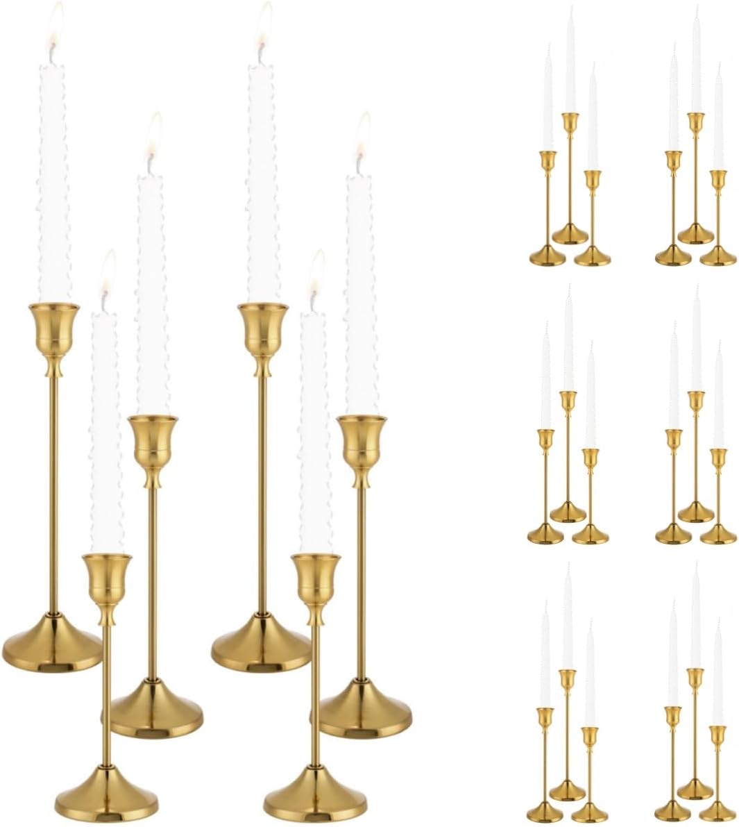 Tunyet Candlestick Holders 24pcs Metal — WeirdThingsToBuy weird find