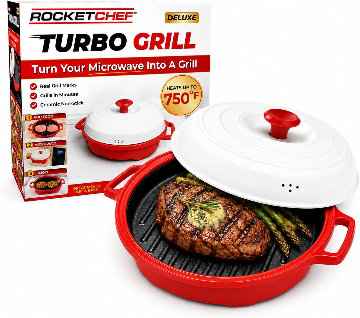 Turbo Grill Deluxe Microwave Grill Energy — WeirdThingsToBuy weird find