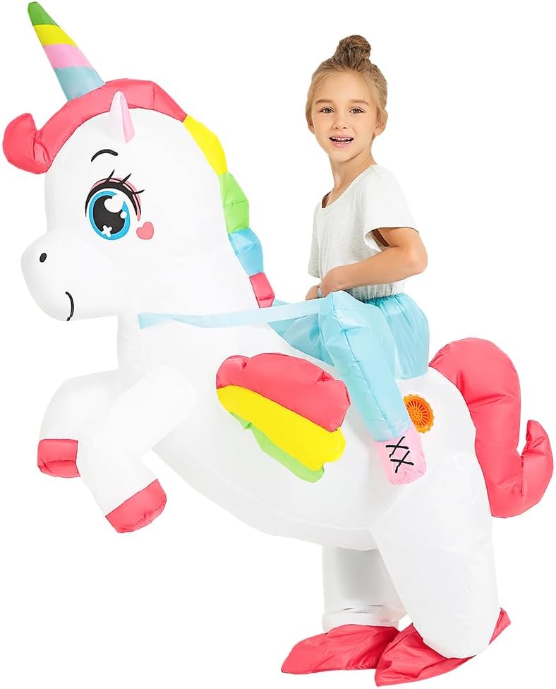 Unicorn Costume Girls Kids Inflatable Situation — WeirdThingsToBuy weird find