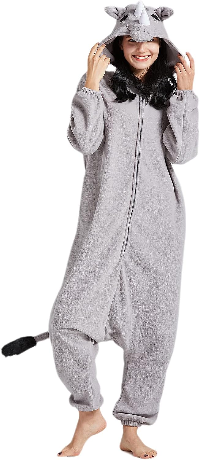 Unisex Adult Costume Rhinos Onesie Situation — WeirdThingsToBuy weird find