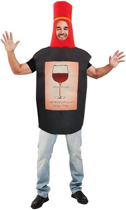 Unisex Adult Red Wine Bottle — WeirdThingsToBuy weird find