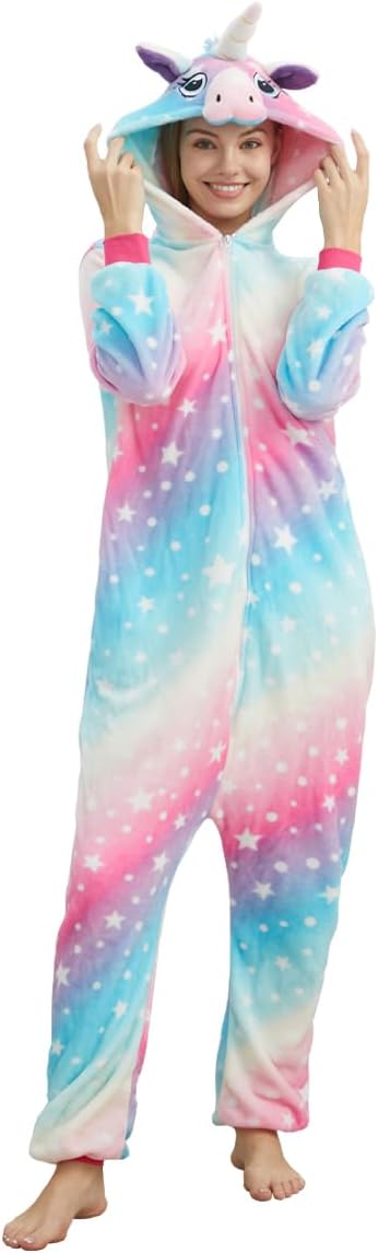Unisex Adult Unicorn Onesie Cosplay — WeirdThingsToBuy weird find