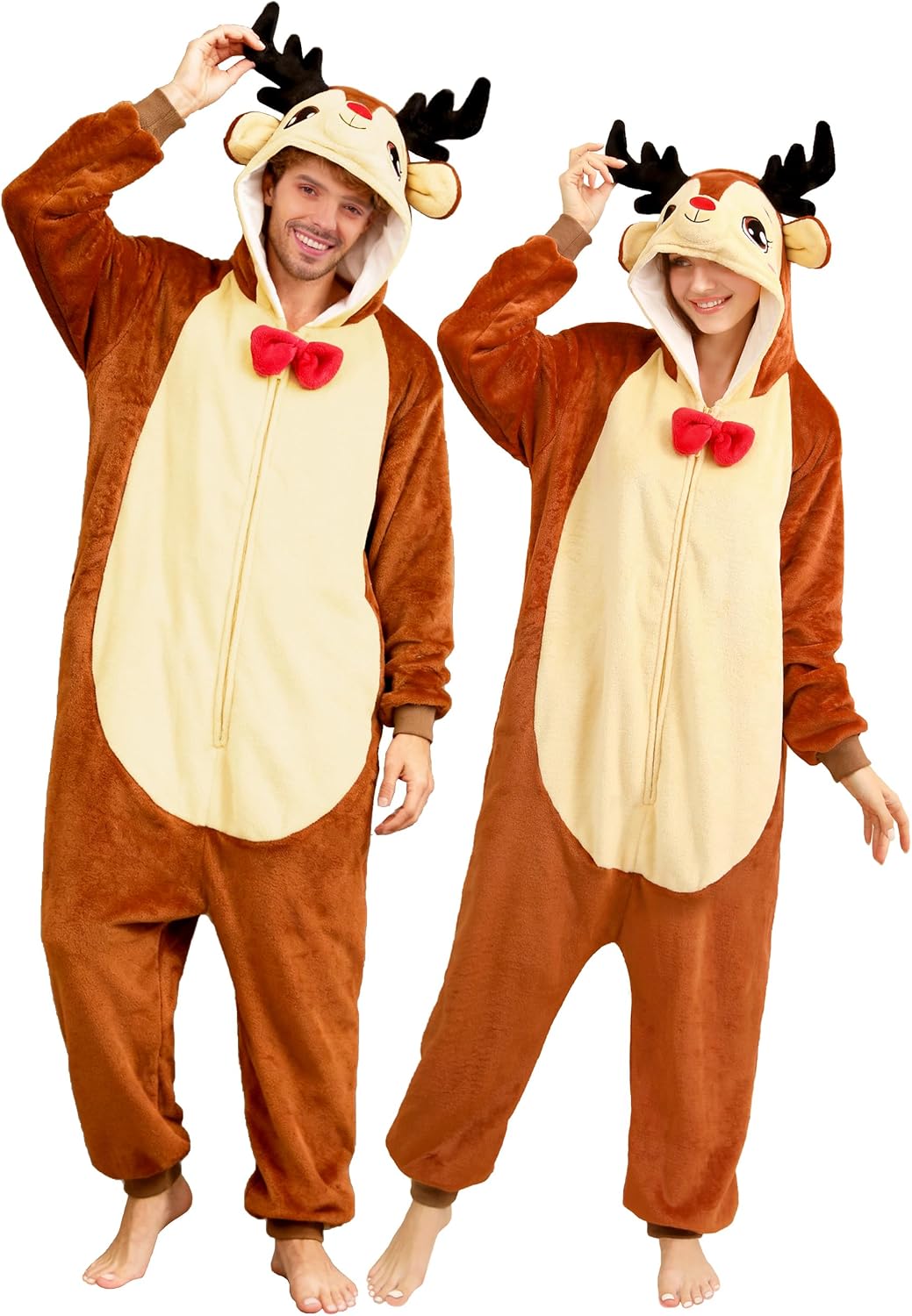 Unisex Adults Reindeer Onesie Pajamas Situation — WeirdThingsToBuy weird find