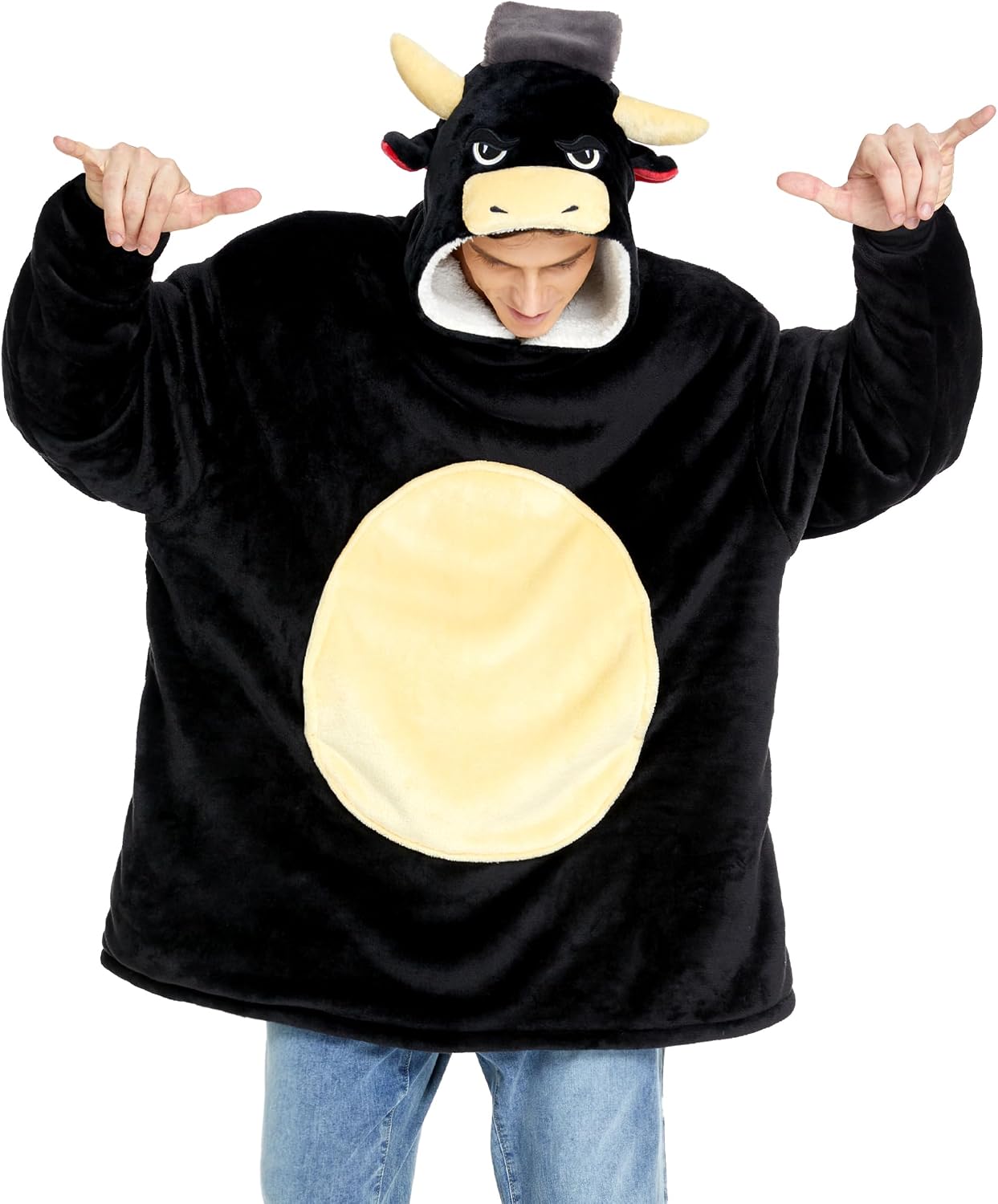 Unisex Bull Costume Microfiber Sherpa — WeirdThingsToBuy weird find