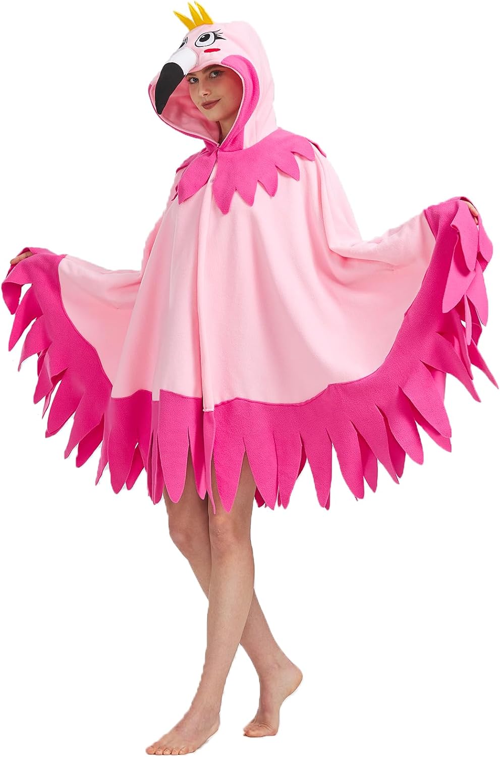 Unisex Flamingo Cape Costume Flamingo Situation — WeirdThingsToBuy weird find