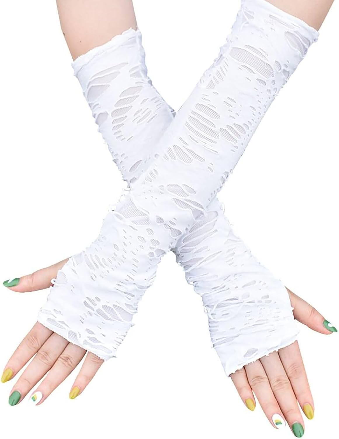 Unisex Gothic Fingerless Gloves Punk Situation — WeirdThingsToBuy weird find