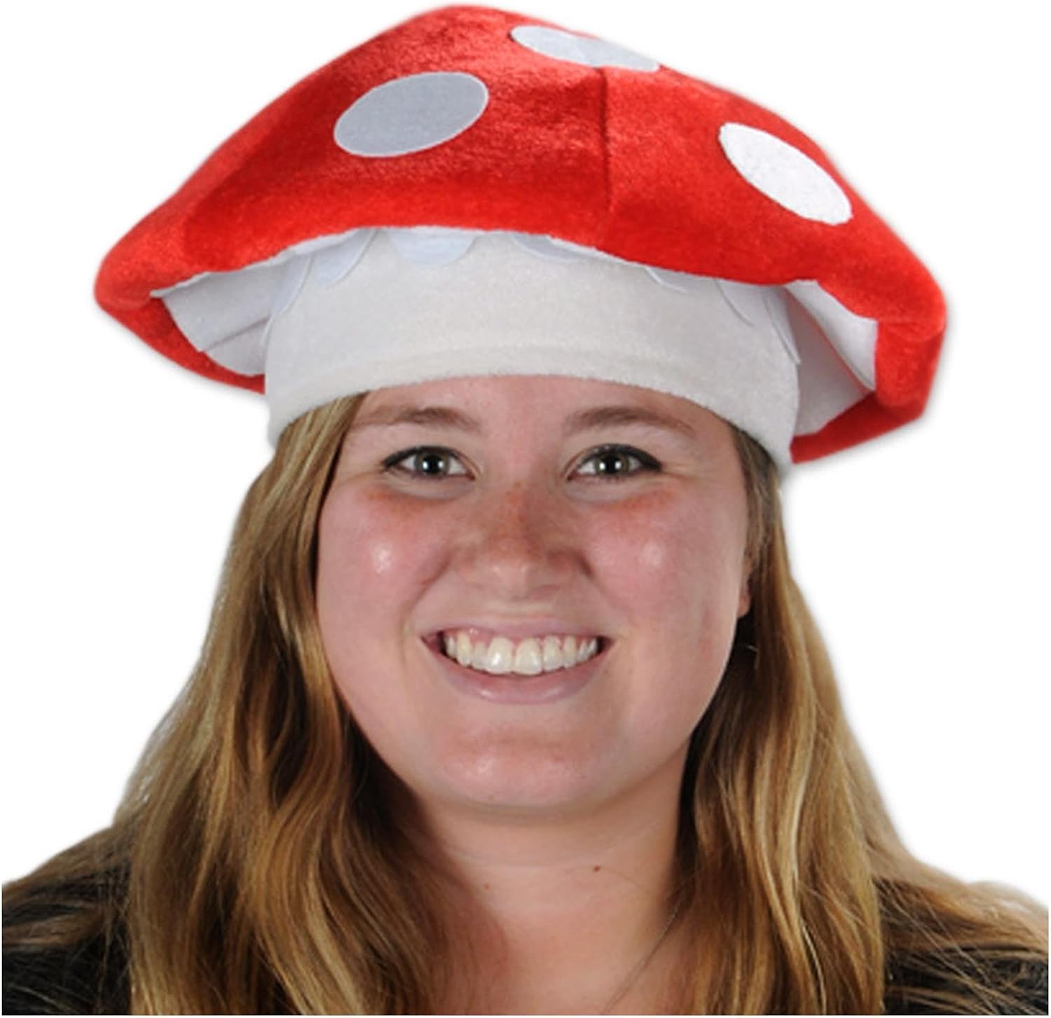Unisex Plush Mushroom Hat Situation — WeirdThingsToBuy weird find
