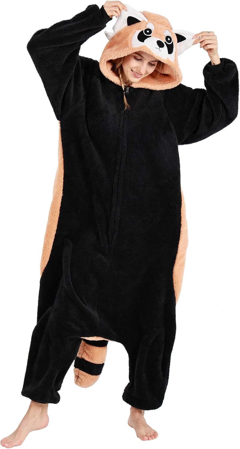 Unisex Raccoon Costume Adult Onesie — WeirdThingsToBuy weird find