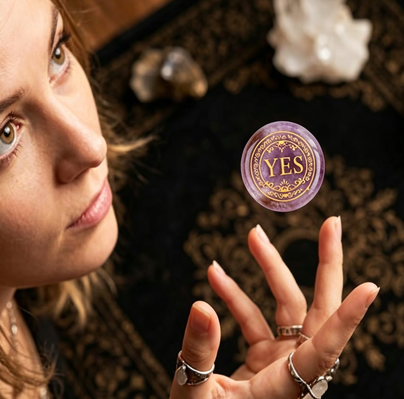 Unnecessary 1 25mm Amethyst Decision Stone — WeirdThingsToBuy weird find