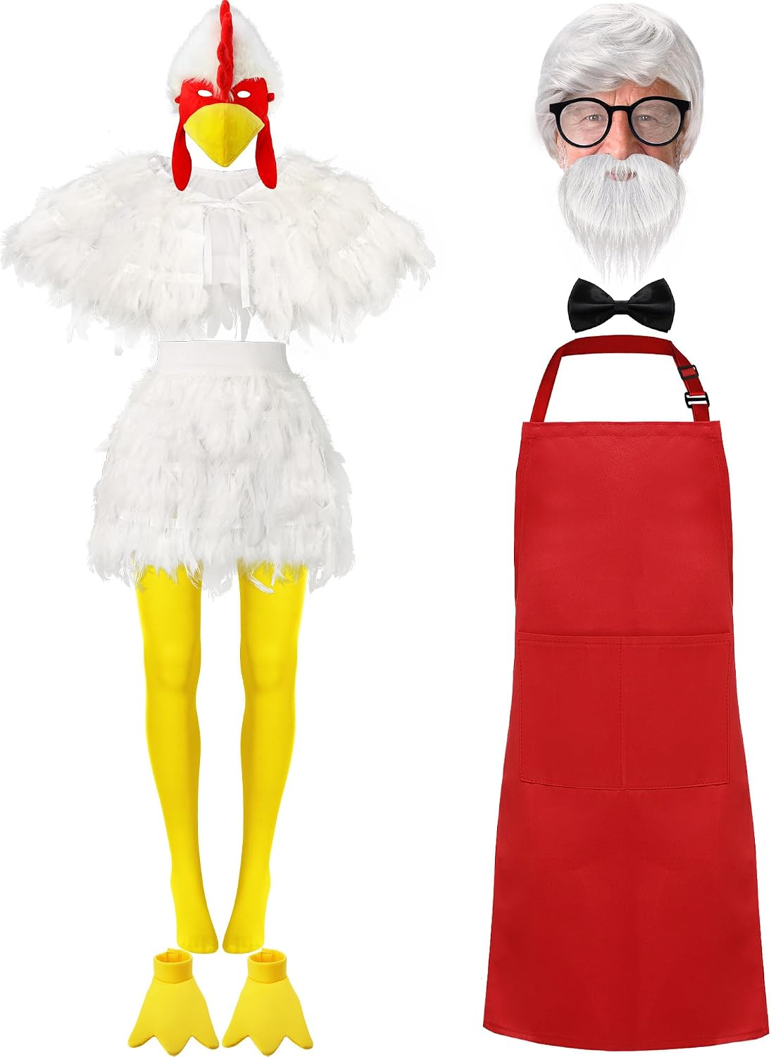 Unnecessary 10 Chicken Couple Costume Adults — WeirdThingsToBuy weird find