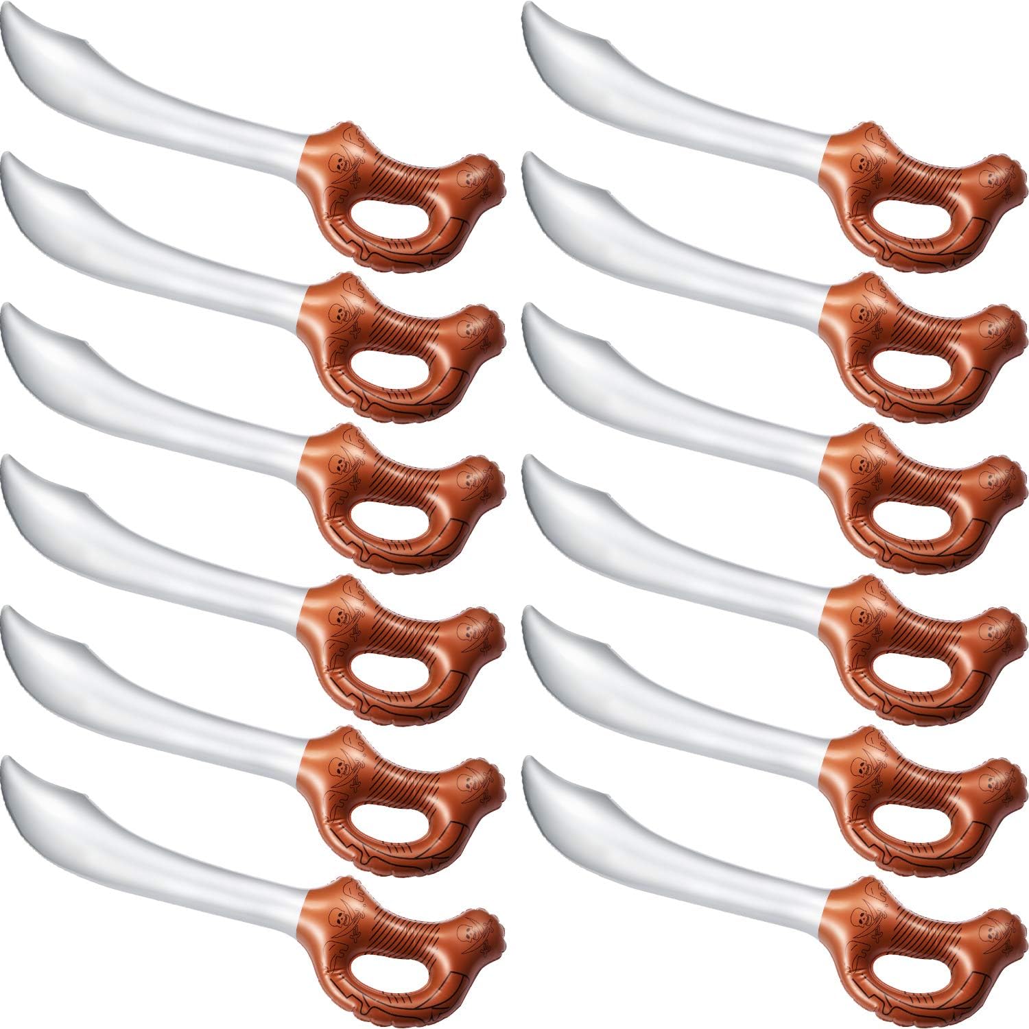 Unnecessary 12 Inflatable Pirates Sword Kids — WeirdThingsToBuy weird find