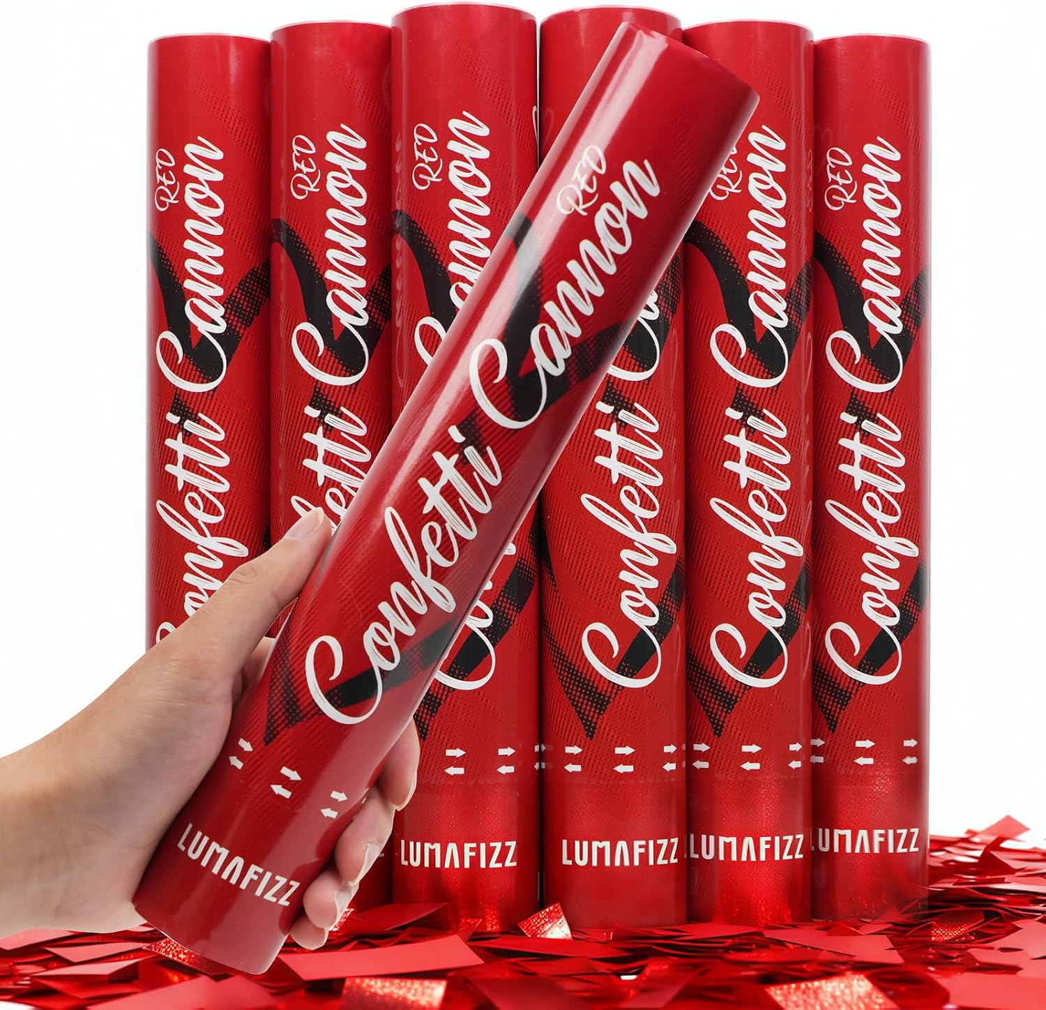 Unnecessary 12in Confetti Poppers 6pk Lumafizz — WeirdThingsToBuy weird find