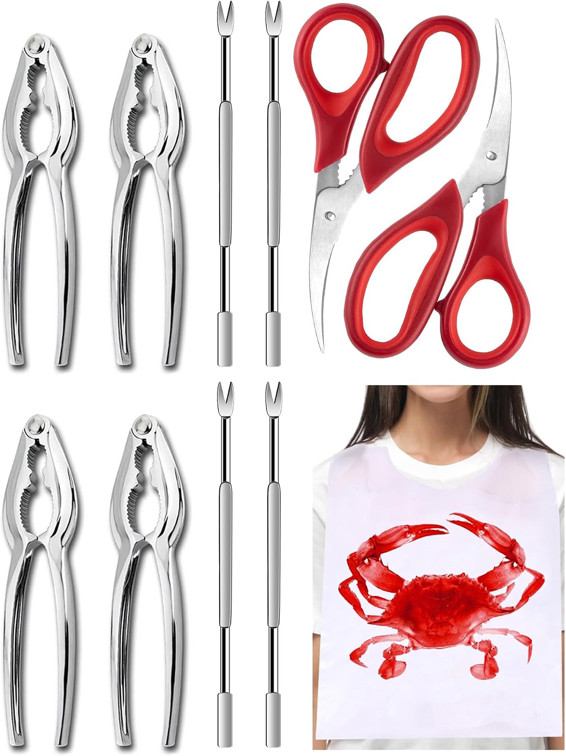 Unnecessary 12pcs Crab Crackers & Picks — WeirdThingsToBuy weird find