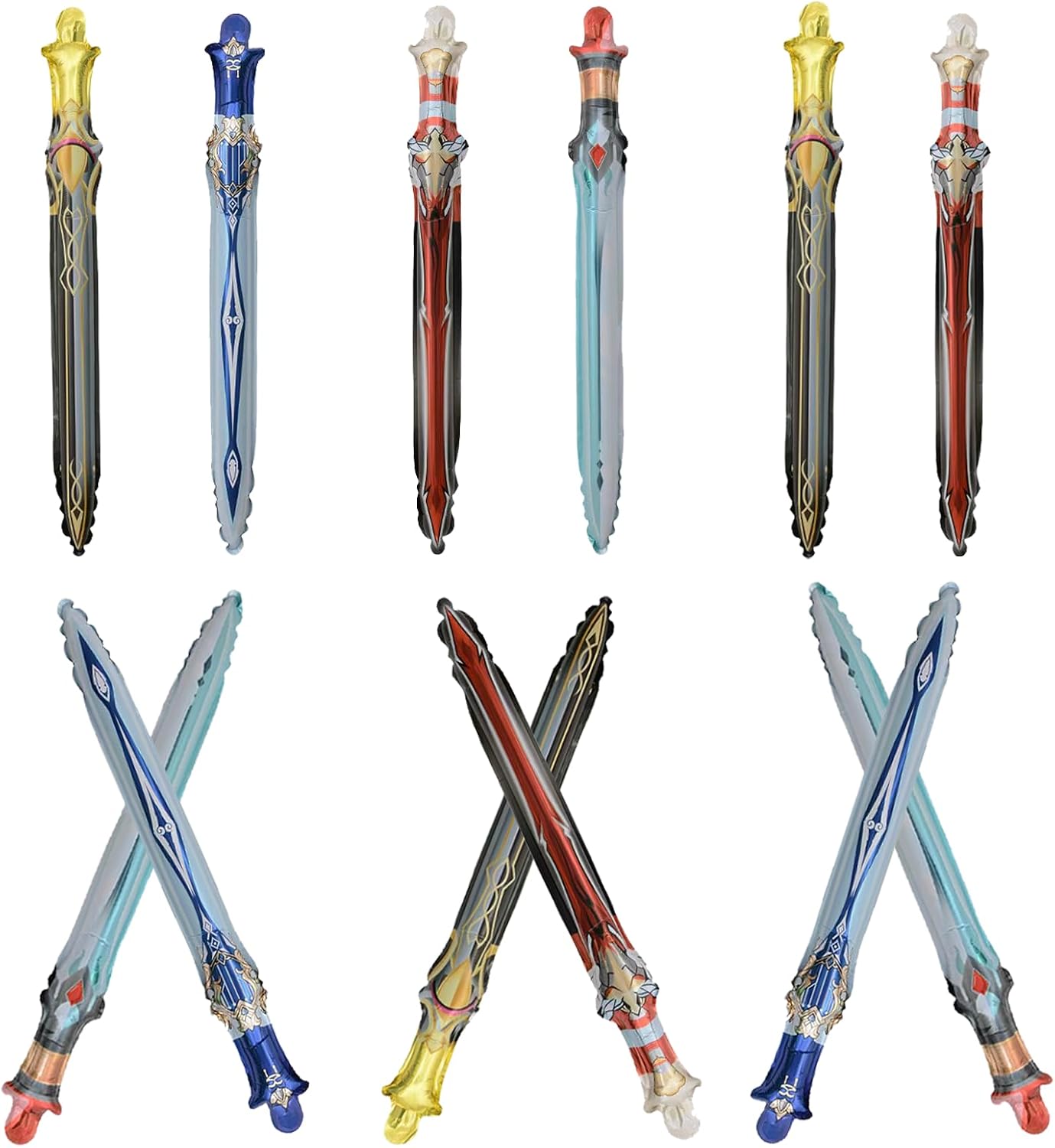 Unnecessary 12pcs Inflatable Sword Balloons Ninja — WeirdThingsToBuy weird find