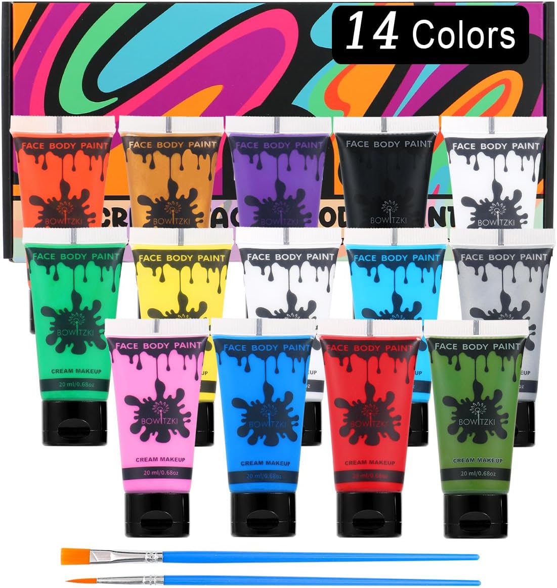 Unnecessary 14 Colors Face Body Paint — WeirdThingsToBuy weird find