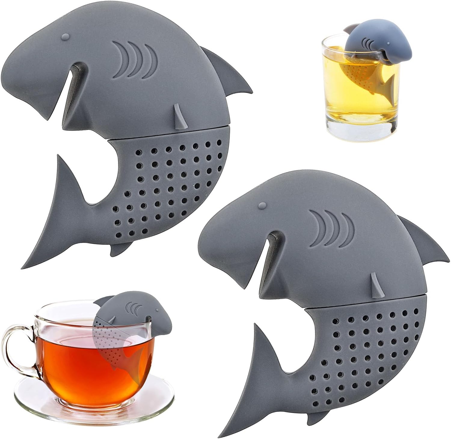 Unnecessary 2 Pack Shark Tea Infuser — WeirdThingsToBuy weird find