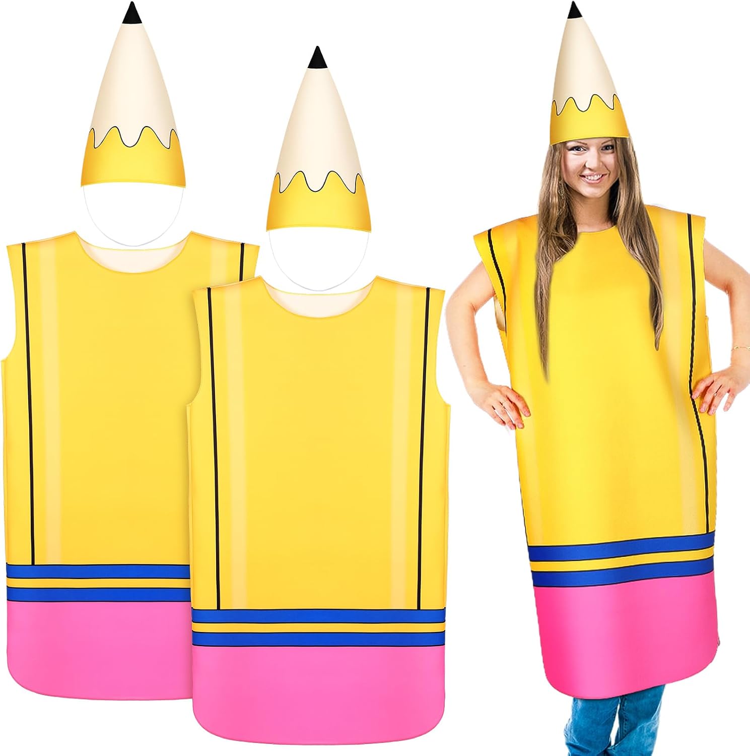 Unnecessary 2 Sets Pencil Costume Adults — WeirdThingsToBuy weird find