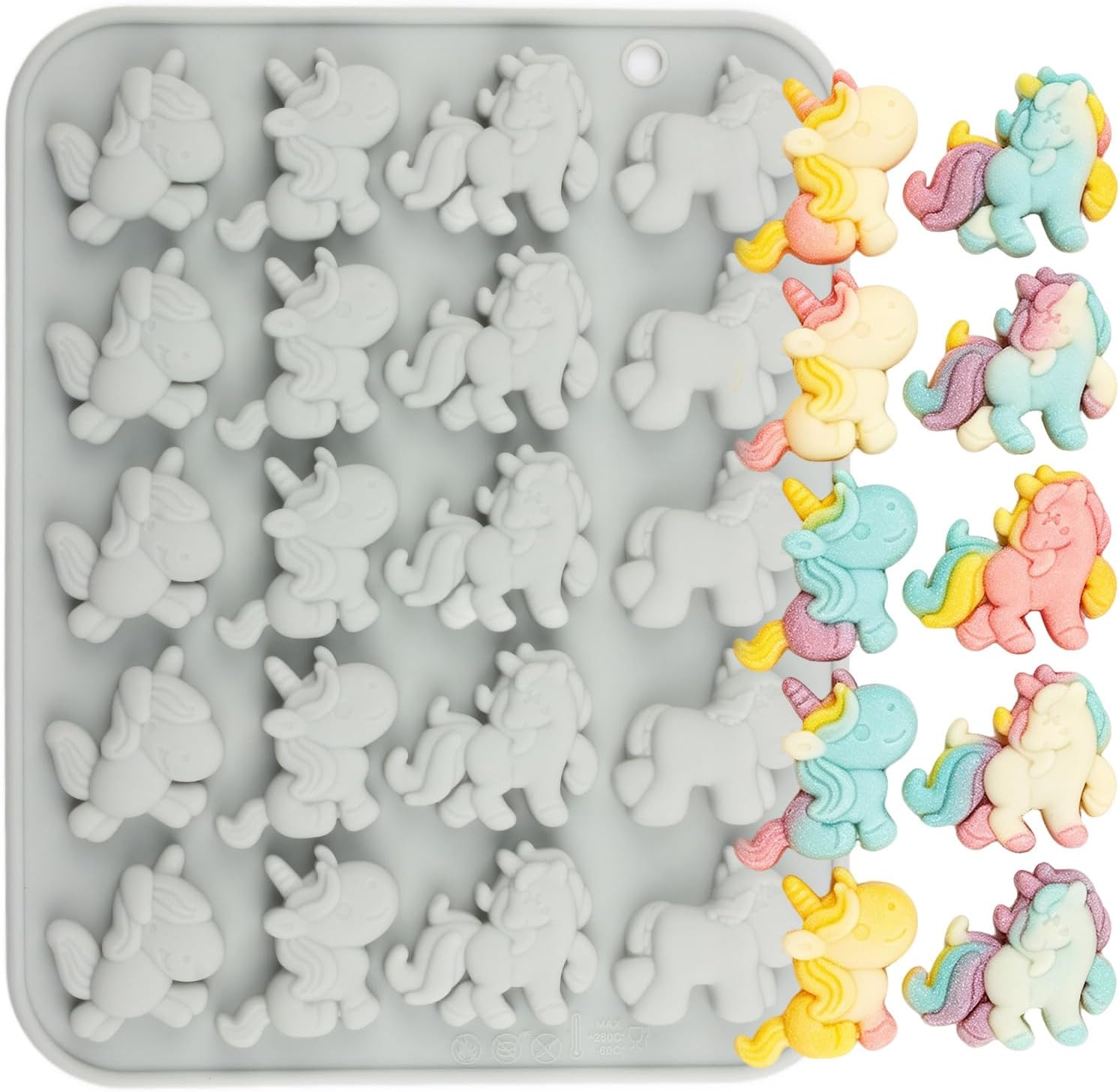 Unnecessary 20 Cavity Unicorns Silicone Candy — WeirdThingsToBuy weird find
