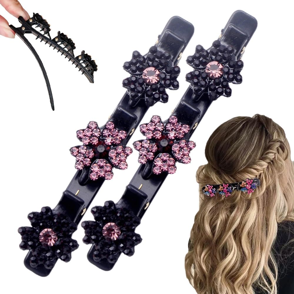 Unnecessary 2pcs Sparkling Crystal Stone Braided — WeirdThingsToBuy weird find