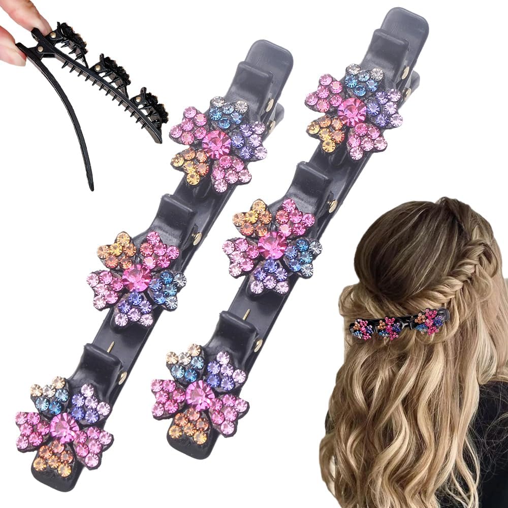 Unnecessary 2pcs Sparkling Crystal Stone Braided — WeirdThingsToBuy weird find