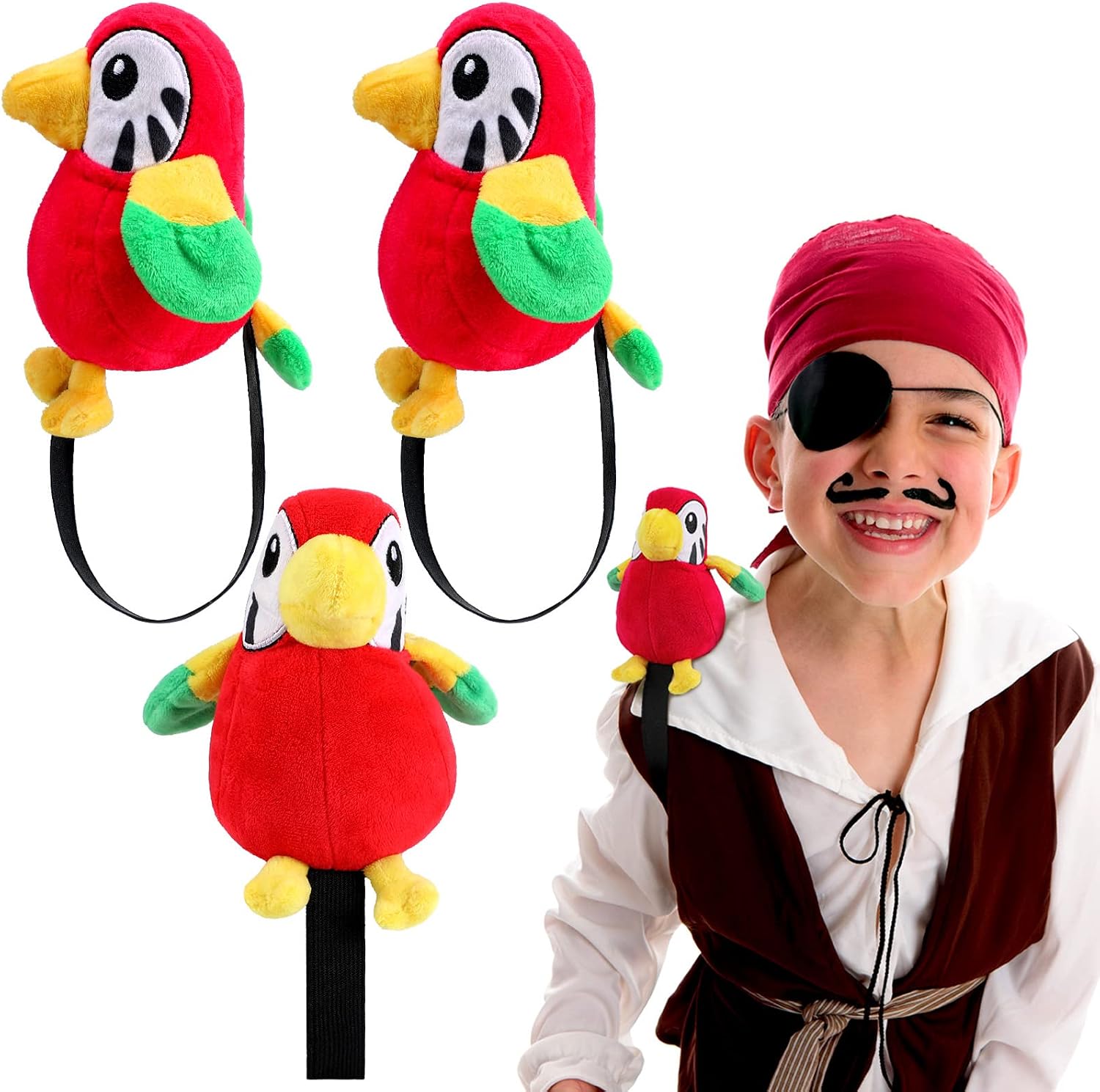 Unnecessary 3 Pirate Parrot Shoulder Prop — WeirdThingsToBuy weird find