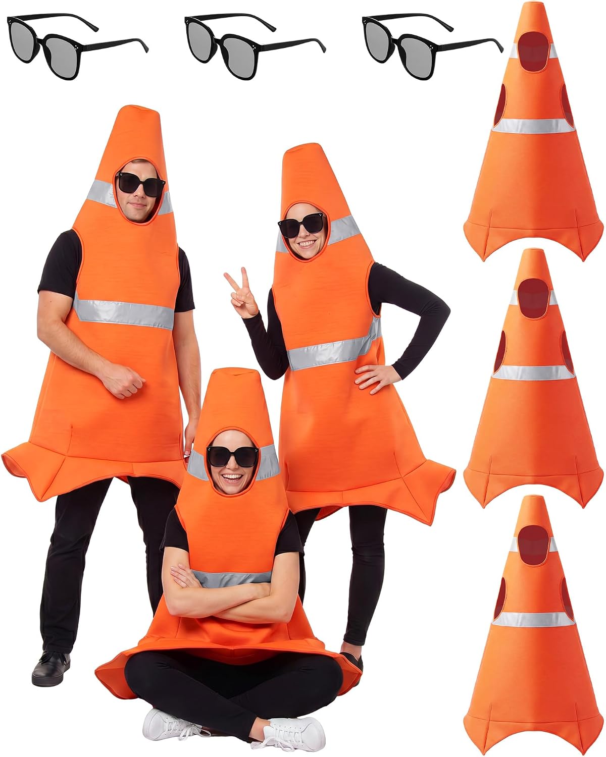 Unnecessary 3 Set Adult Traffic Cone — WeirdThingsToBuy weird find